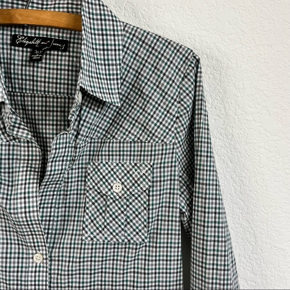 Elizabeth and James Gingham Button Shirt